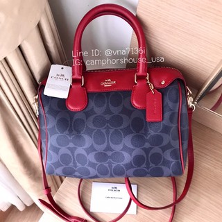 🌟พร้อมส่ง🌟COACH MINI BENNETT SATCHEL IN SIGNATURE DENIM