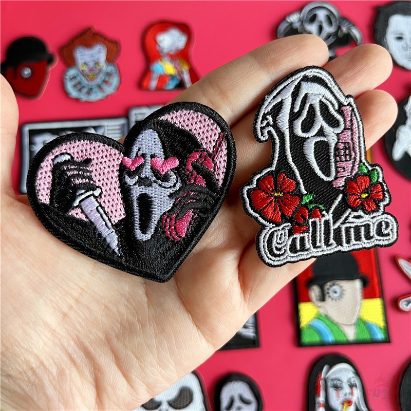 ☸ แผ่นแพทช์หนังสยองขวัญ Tomie Joker Scream Jack Skellington สไตล์คลาสสิก ☸ แผ่นแพทช์รีดร้อน ขนาดใหญ่ DIY สําหรับตกแต่งเสื้อผ้า 1 ชิ้น