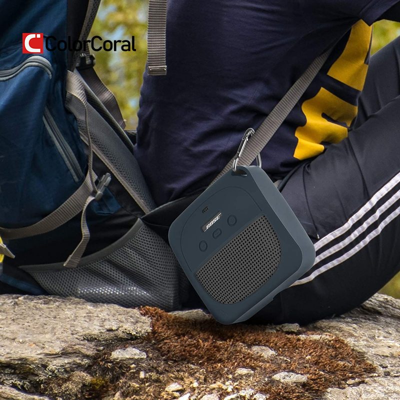 Colorcoral ป้องกันซิลิโคน Stand Up Case สําหรับ Bose Soundlink Micro ลําโพงบลูทูธแบบพกพากันน้ํา - รูปที่ 2