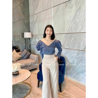 ☘️เสื้อเจ้าหญิง แขนสามส่วน ⭐️ผ้า Original ดีเทลละเอียดมาก มีซับใน แพทเทลเป๊ะปังสวยมากๆทั้งตัว ซิปหลังแบบเปิด .