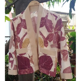 เสื้อคลุมแขนยาวeco printing