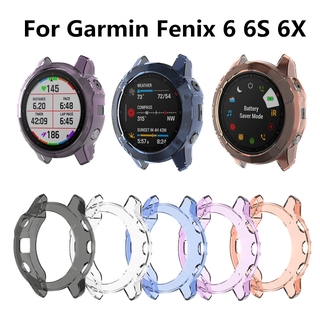 Garmin เคสป้องกันกรอบ พร้อมวัสดุ TPU สำหรับนาฬิกาข้อมือ Garmin Fenix 6/6S/6X/6 Pro/6S Pro/6X Pro