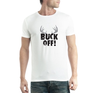 เสื้อยืดโอเวอร์ไซส์เสื้อยืด ลาย Moose Horns Buck Off อเนกประสงค์ DIY สําหรับผู้ชาย 2022S-4XL