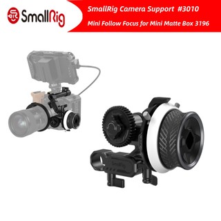 SmallRig Mini Follow Focus with A/B Stops &amp; 15mm Rod Clamp and Snap-on Gear Ring Belt for DLSRs and Mirrorless Cameras, Fits Different Diameter Lenses Up to 114mm - 3010