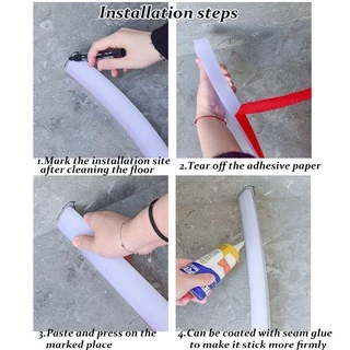 SWEE Water Stopper อุปกรณ์ห้องน้ํา Shower Dam Barrier Flood Barrier แห้งและเปียกแยกซิลิโคน Self-Adhesive