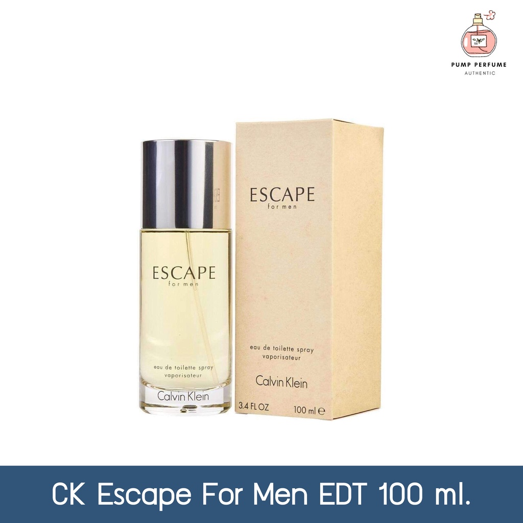 🔥ส่งฟรี+10% Coin Cashback🔥น้ำหอมผู้ชาย Ck Escape for men EDT 100 ml.