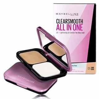 Maybelline Clearsmooth all in oneแป้งญาญ่า เมย์เบลลีน เคลียร์สมูท ออล วัน คุมมัน เนียน ติดทน