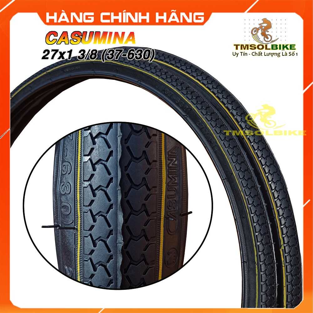 ยางรถจักรยาน 27x1 3/8 (37 - 630) สําหรับจักรยาน สากล ยางรถจักรยาน 27x1 3/8 (37 - 630) ท่อยางจักรยานแ