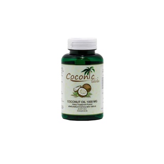 coconut oil น้ำมันมะพร้าวออร์เเกรนิค สกัดเย็น ชนิดแคปซูล เม็ดละ1000มิลลิกรัม กระปุกละ 60 เม็ด