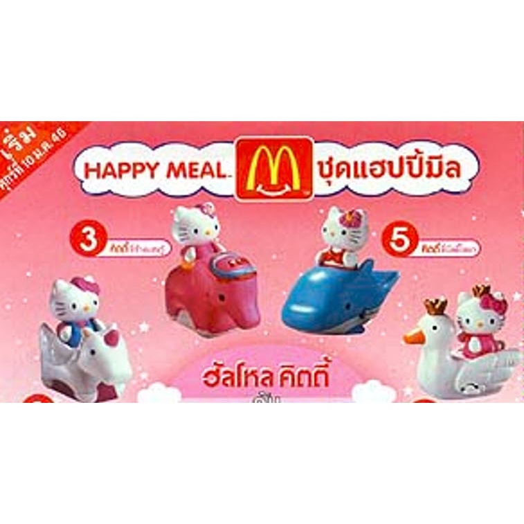 ชุด Hello Kitty 2002 Collection ของเล่นแมคโดนัลด์ McDonald Happy Meal