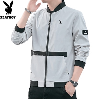 Playboy Jacket Mens Autumn Dress Korean Fashion Baseball Jacket