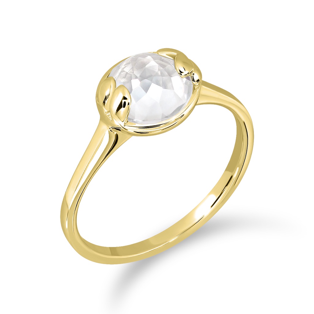 MIZUCHOL แหวนพลอยเสริมดวงวันพฤหัสบดี Lucky Me White Topaz Ring ราคา ถูกที่สุด ดีลบีเคเค แกลเลอรีภาพที่ 4
