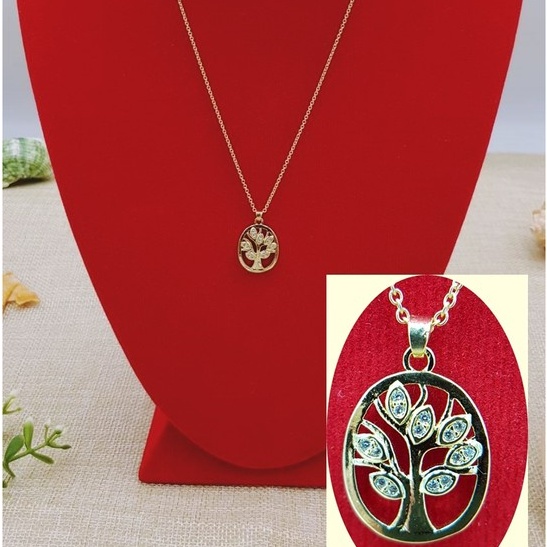 Brassking : NLF 10033 สร้อยคอพร้อมจี้รูปต้นไม้ งานคุณภาพ 💕