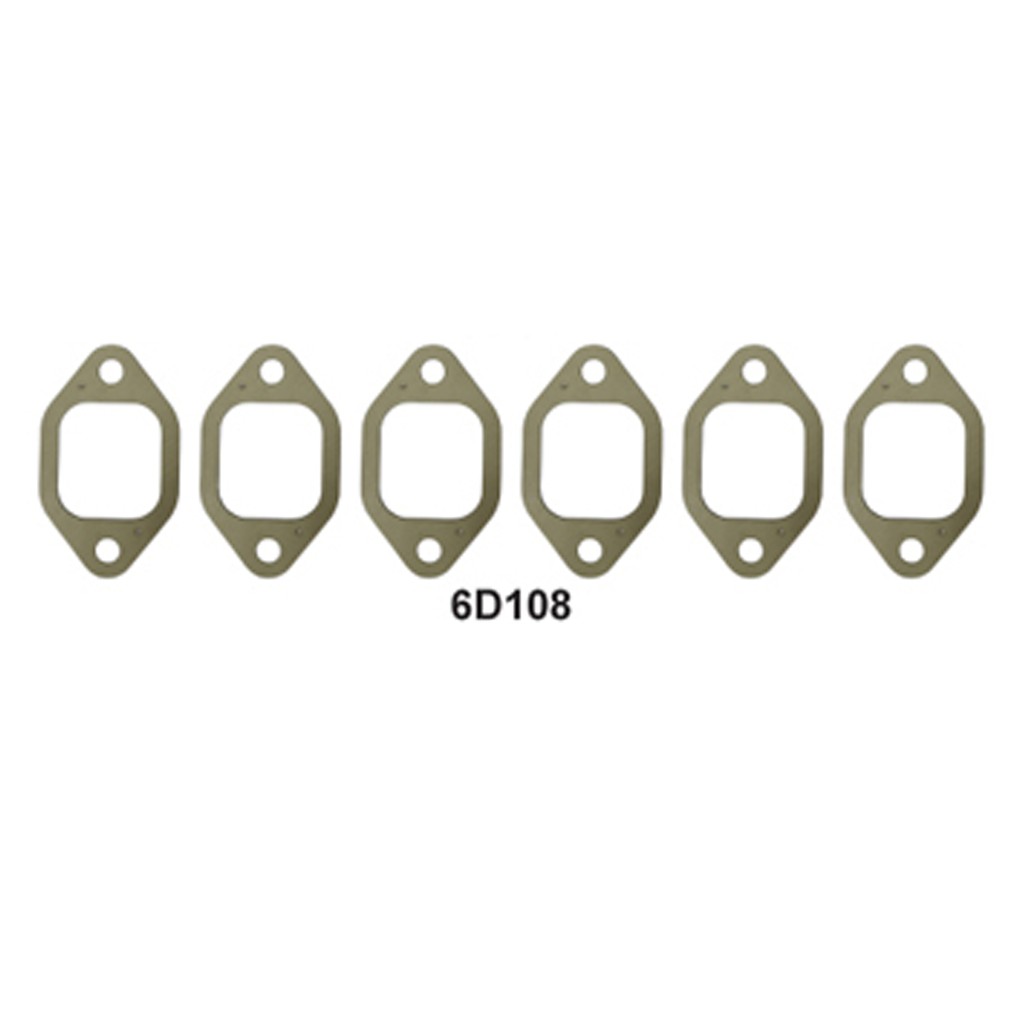 6 ชิ้นเครื่องยนต์ EX MANIFOL GASKET 6D108