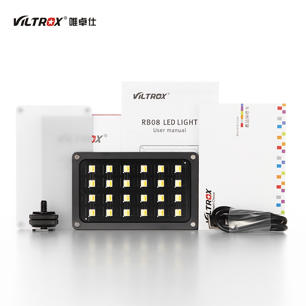 Viltrox RB08 Bi-color 2500K-8500K Mini Video LED Light Portable Fill Light  Built-in Battery for Phone Camera Shooting | Shopee Thailand