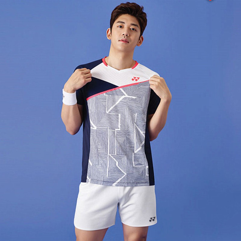 Yonex แบดมินตันชุดเสื้อยืดกางเกงขาสั้นกระโปรง Yonex ผู้หญิงเทนนิสผู้ชายปิงปองผู้หญิงย์ - รูปที่ 2