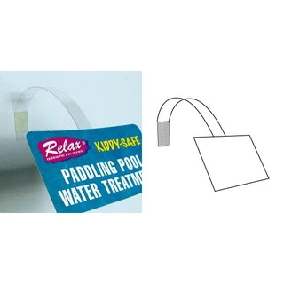 Wobble ป้ายเด้ง แถบเด้ง แถบพลาสติก ป้ายติดชั้นวางสินค้า Wobble PVC ขนาด 14 x 1 ซม. (บรรจุ 50 แถบ ต่อ 1 ห่อ) (รุ่น S4401)