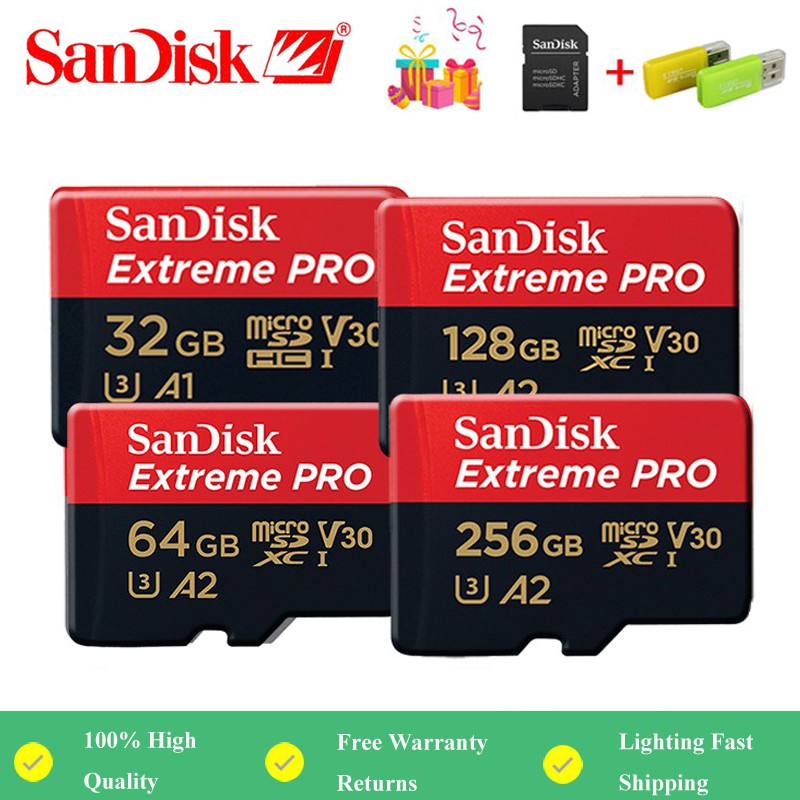 Original  Extreme Pro 512GB U3 Memory Card 256GB 32GB 64GB 128GB Micro SD Card -SDHHK71