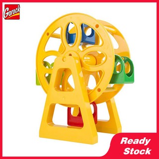 Gorock เข้ากันได้กับ Lego Diy สนามเด็กเล่น Ferris Wheel Carousel Blocks Duplo Kids Toys