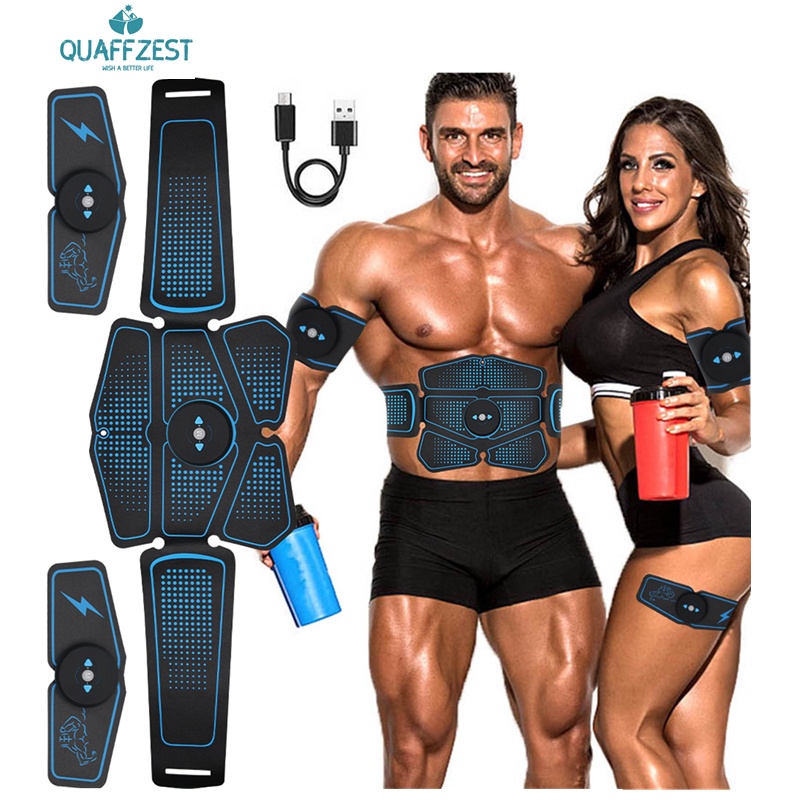 1set Abs Trainer EMS Muscle Stimulator Electronic Abdominal Toning