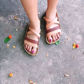 Leather Sandals ใส่ได้ทั้งแบบรัดส้นและรองเท้าแตะ