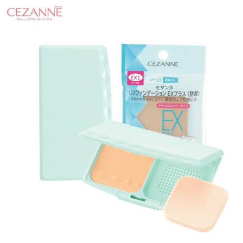 CEZANNE แป้งผสมรองพื้น ชนิดตลับ 🇯🇵💯 <พร้อมส่ง> EX1,EX2 มีจำนวนจำกัด