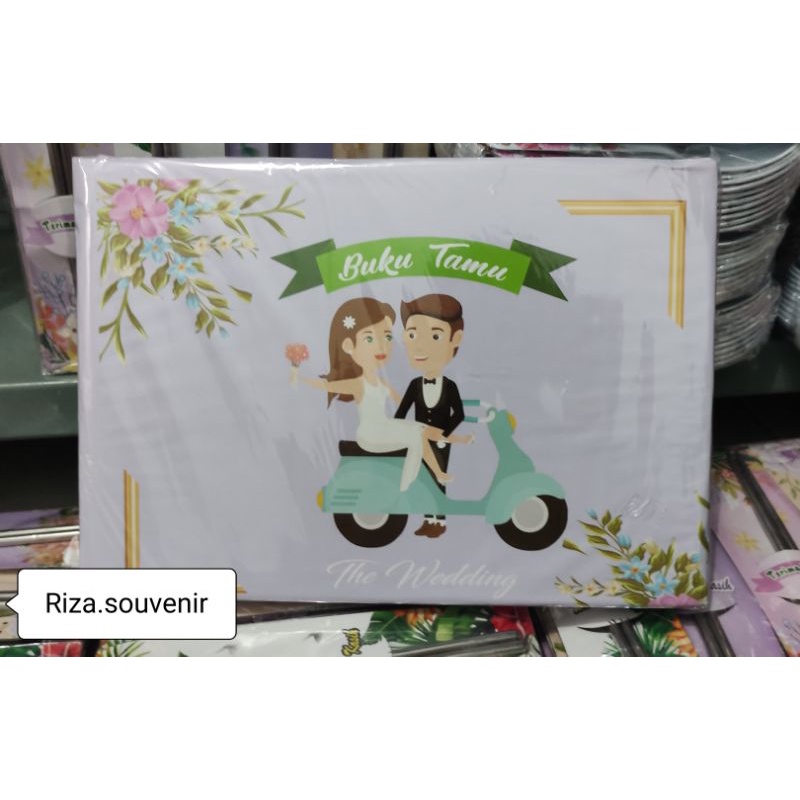 WEDDING MOTIF GUEST BOOK 1 ชุดเนื้อหา 2 เล่ม