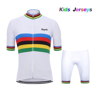 เสื้อปั่นจักรยานเด็ก Kid Cycling Clothing kid cycling jersey Kids Summer UCI Cycling Jersey 2020 Boys Cycling Clothing MTB Cycling Shorts Bike Jersey Set Ropa Ci