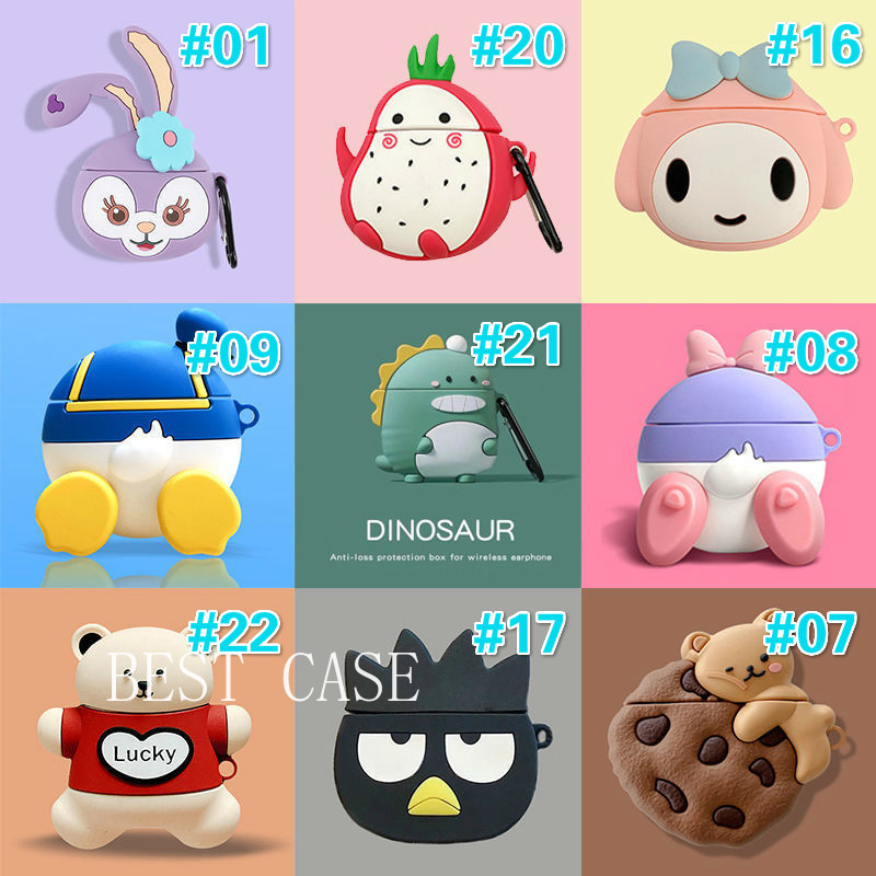 Cute Cartoon AirPods Pro Case airpods 1 2 Silicone Soft Shell Bluetooth Headphone Cover