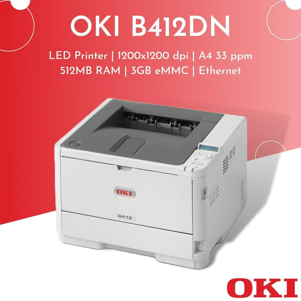 Printer Laser OKI รุ่น B412DN (OKI-45762003)
