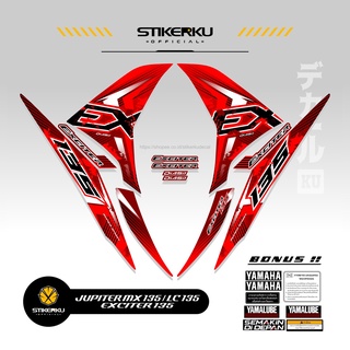 สติกเกอร์รูปลอก 135 EX 135 EX 135 EXCITER 135 lc135 RC STRIPING STICKER STOCK DECAL STICKER Variation 2010-2015 MX135 Ex1 GRUNGE