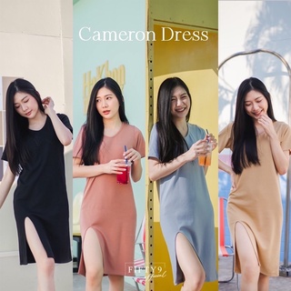 cameron dress เดรสผ้ายืด เดรสผ้าร่อง - 59P30