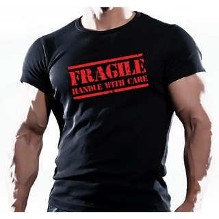 [S-5XL]เสื้อยืด พิมพ์ลาย Fragile Mens Mma เหมาะกับใส่ออกกําลังกาย เพาะกาย สําหรับผู้ชาย