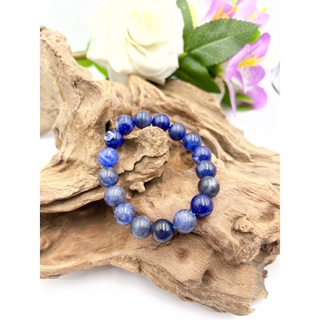 Natural Sodalite Round Beaded Bracelet available in 6 mm 8 mm 10 mm 12 mm