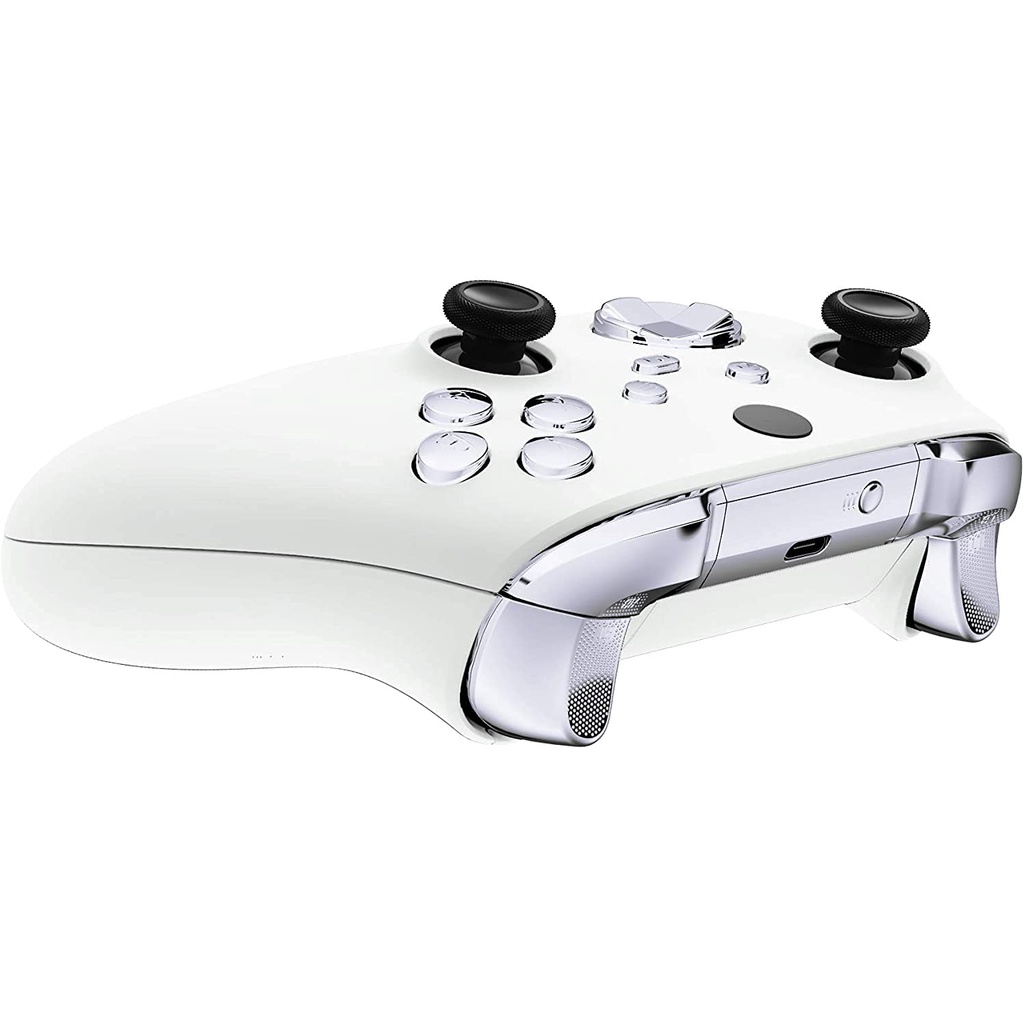 โครเมี่ยมชุดปุ่มโลหะ Lb Rb Lt Rt ทริกเกอร์ทริกเกอร์ Abxy D-Pad จอยสติ๊กสําหรับ Xbox Series X S