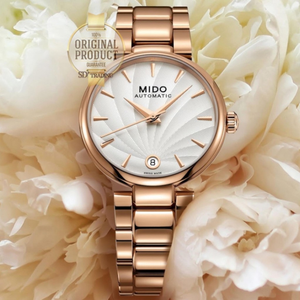 MIDO Baroncelli ll Automatic Ladies Watch รุ่น M022.207.33.031.10 - RoseGold