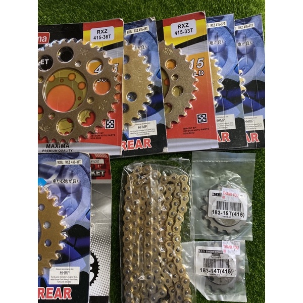 415 สเตอร์rantai 415 1 ชุดyamaha rxz/y125/y110/srl110 คลาส