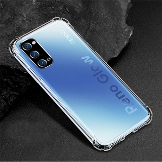 เคสโทรศัพท์ซิลิโคน TPU ใส กันกระแทก สําหรับ OPPO Reno5 5G Reno 5 4 3 Pro 5G 4Z 2 2F 10x Zoom A93 A73 A53 A92 A72 A52 A91 A31 A9 A5 2020