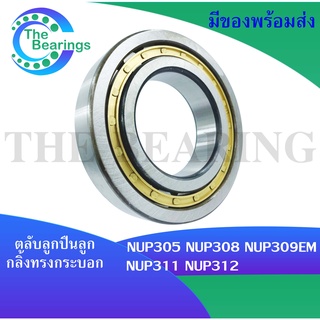 NUP305  NUP308 NUP309 EM  NUP311 NUP312 ตลับลูกปืนเม็ดทรงกระบอก ( Cylindrical Roller Bearings ) ตลับลูกปืน NUP 305 - 312