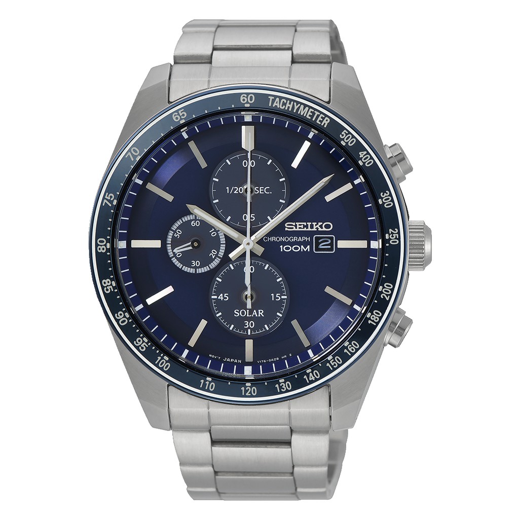 นาฬิกาข้อมือผู้ชาย Seiko Discover More SSC719P1 Chronograph Tachymeter Men's Watch
