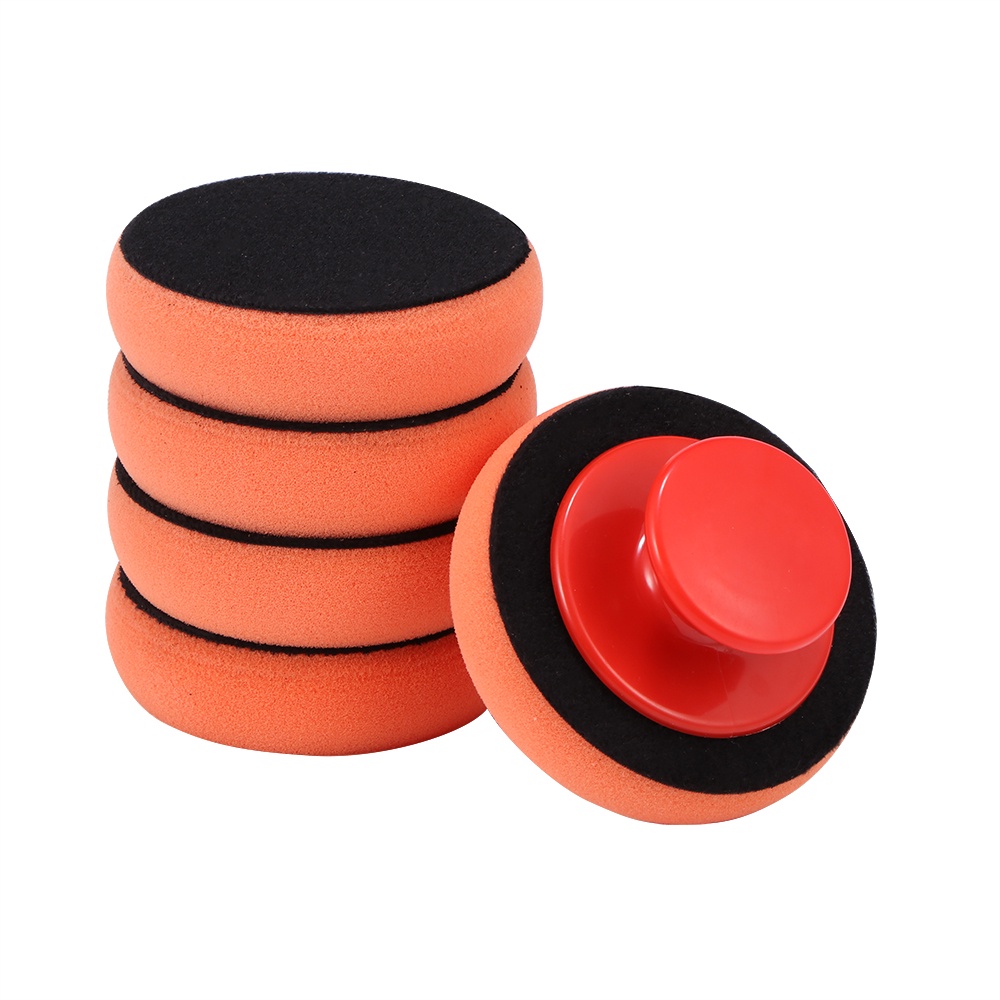 แว๊กซ์รถยนต์ AOZBZ New 5Pcs Car Wash Wax Polish Pad Polishing Pad