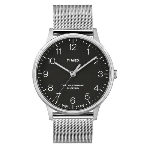 Timex TW2R71500 นาฬิกาข้อมือผู้ชาย สายสแตนเลส สีเงิน หน้าปัด 40 มม.