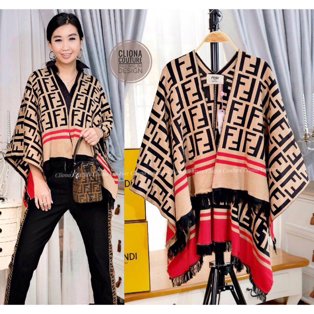 18861:PONCHO KNIT FEN**