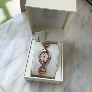 Anne Klein Quartz Rose Dial Ladies Watch 28มม   โรสโกลด์