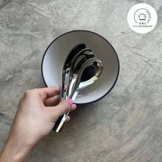 ช้อนซุปเกาหลี ราเมง ด้ามยาว สแตนเลส ตราฉลาม (3 คัน) ช้อน