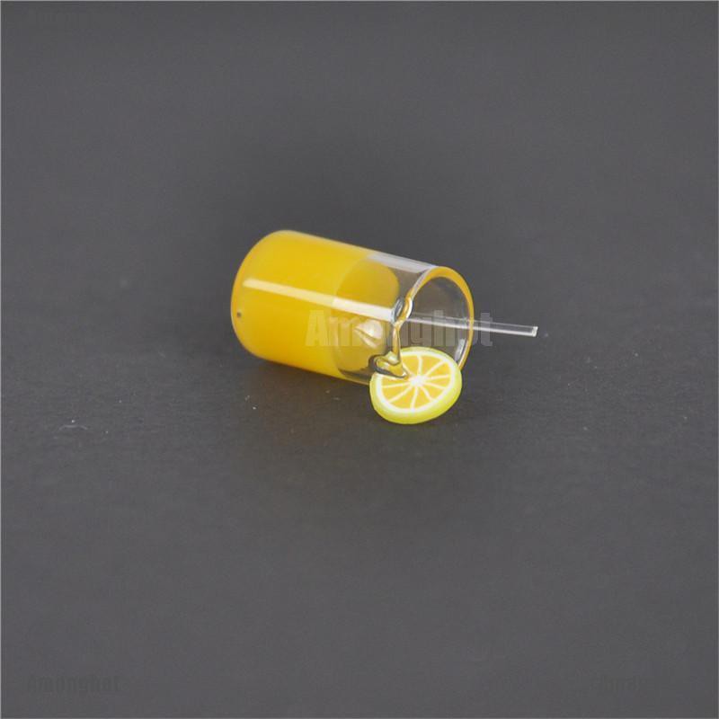 Amonghot 2X Mini Lemon Water Cup Dollhouse Accessories Toy Mini Decor ...