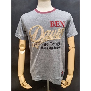 เสื้อยืดคอกลม งานปัก Ben Davis 35 evolution สายสเกตไม่ควรพลาด Skate Surf skate Red ben Big logo Davis