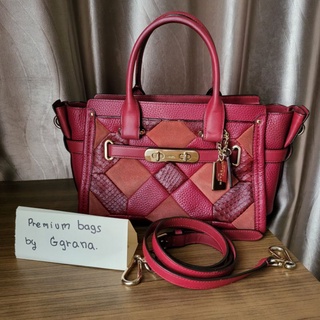 [USED]Coach 36109 swagger quilted 27 Red