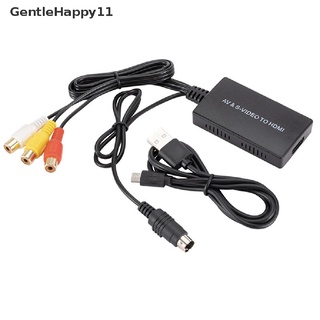 Gentlehappy อะแดปเตอร์แปลง S-video เป็น HDMI รองรับ 1080P