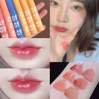 【Cappuvini】Rainbow stick mirror lip glaze glass lip lipstick ลิปสติกติดทนนานกันน้ำ